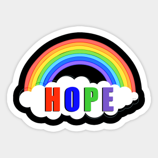 Hope Rainbow Stay Strong Stay Safe Solidarity Awareness Sticker